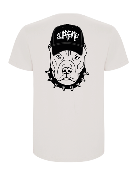 Camiseta "Pitbull con Gorra"